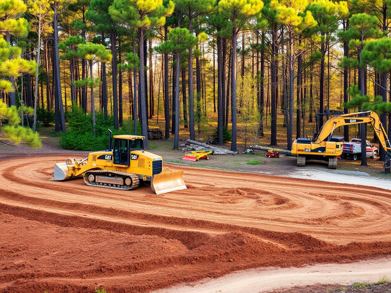 Lot clearing and underbrush removal in Montgomery County TX